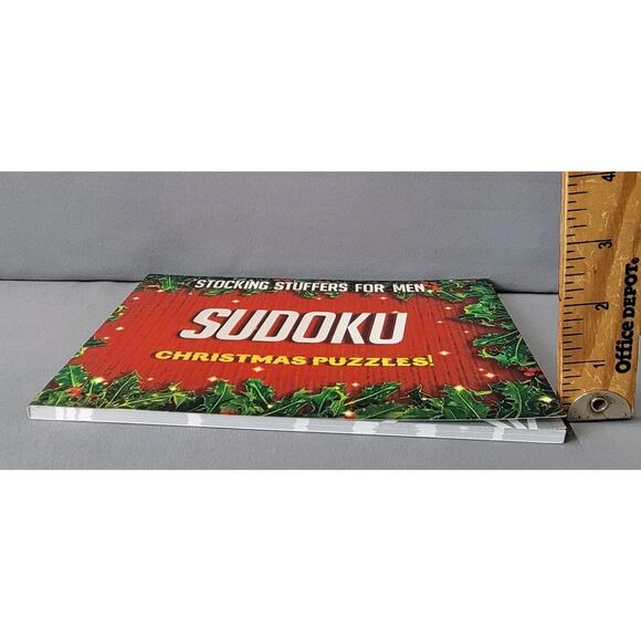 Stocking Stuffers for Men Christmas Sudoku Puzzles Book Paperback Unused - Picture 10 of 12